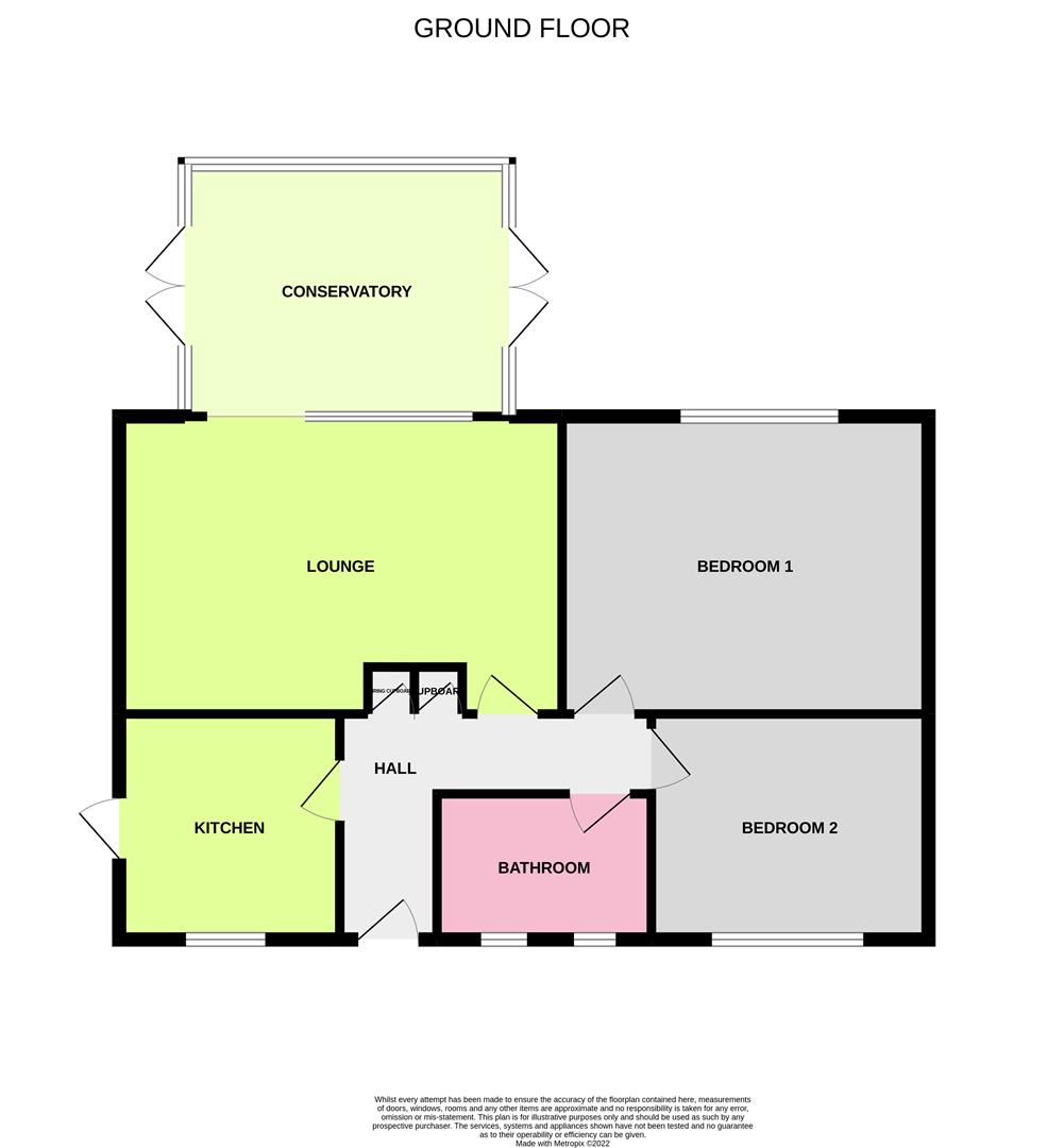 Floor Plan | Bungalow - Detached | Cleveland Road, Salvington, Worthing | For Sale